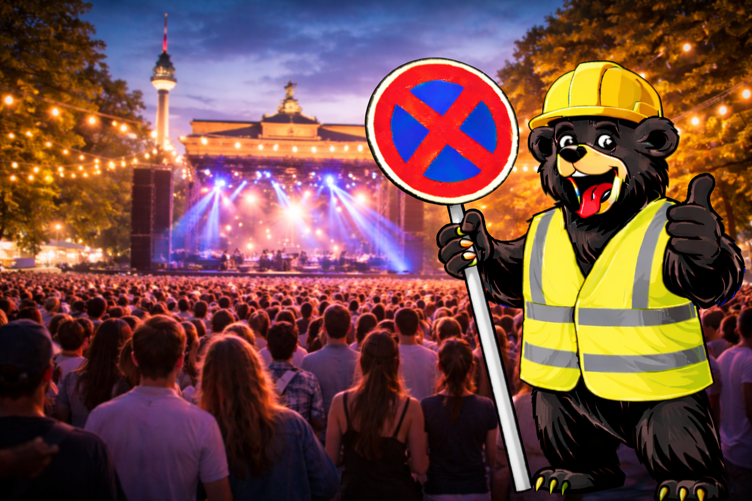 Halteverbot Veranstaltung Berlin – Beispiel einer eingerichteten Zone