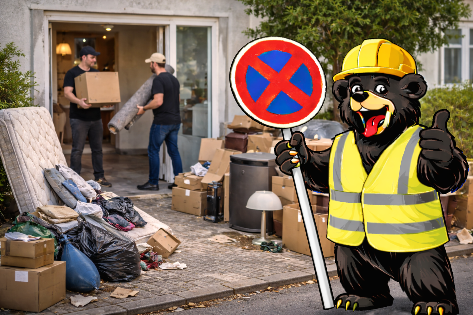 Halteverbot Wohnungsauflösung Berlin – Beispiel einer eingerichteten Zone