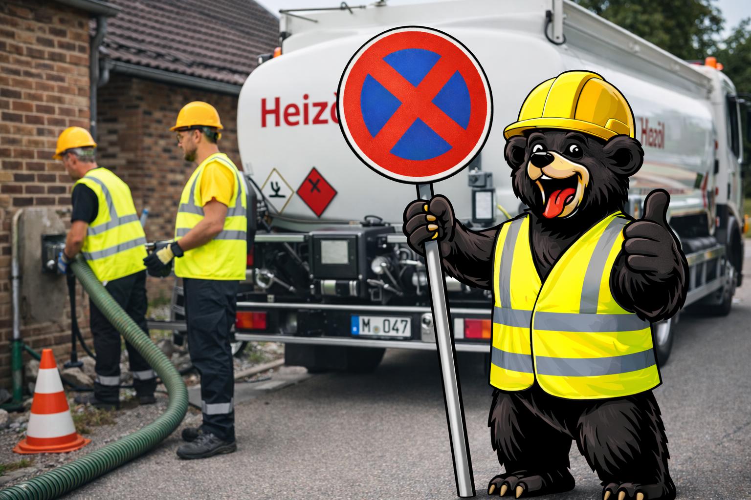 Halteverbot Heizölanlieferung Berlin – Beispiel einer eingerichteten Zone